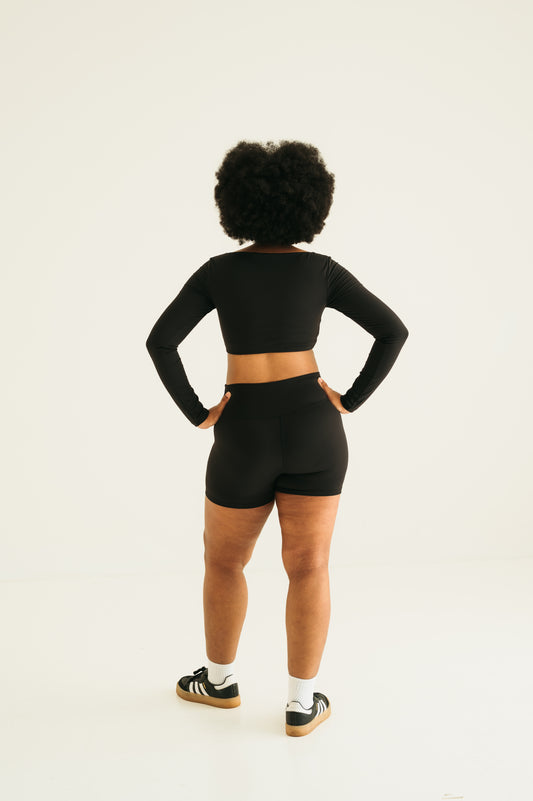 Kozei SoftForm Shorts in Iced Black