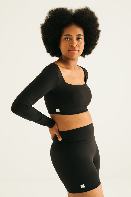 Kozei SoftForm Shorts in Iced Black