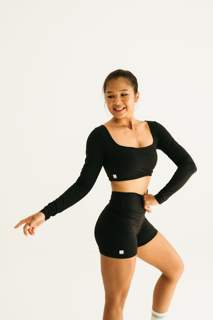 Kozei SoftForm Padded Top in Iced Black