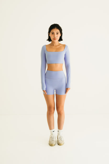Kozei SoftForm Shorts in Lavender Cloud