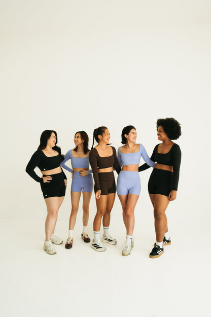 Kozei SoftForm Padded Top in Iced Black