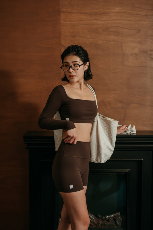 Kozei SoftForm Padded Top in Chestnut Brown