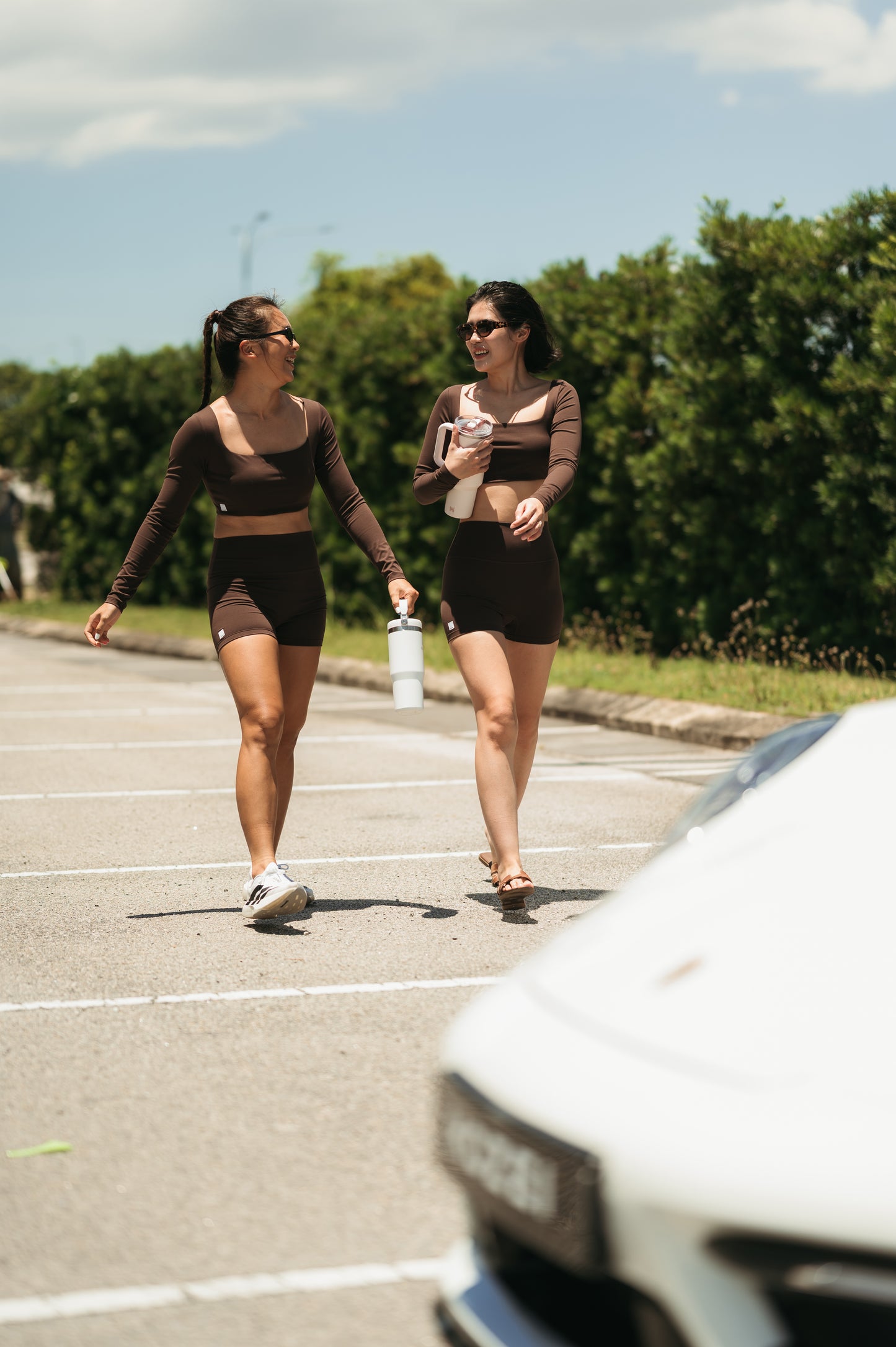 Kozei SoftForm Shorts in Chestnut Brown